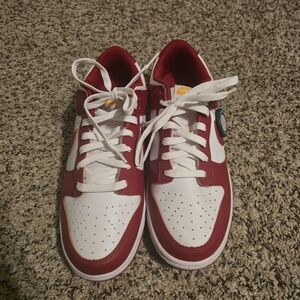 Nike Red and White Sneakers